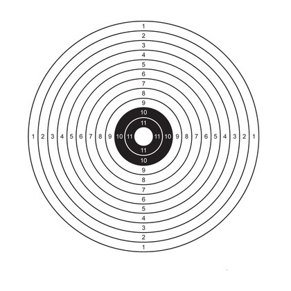 Luftgewehr-Zielscheiben