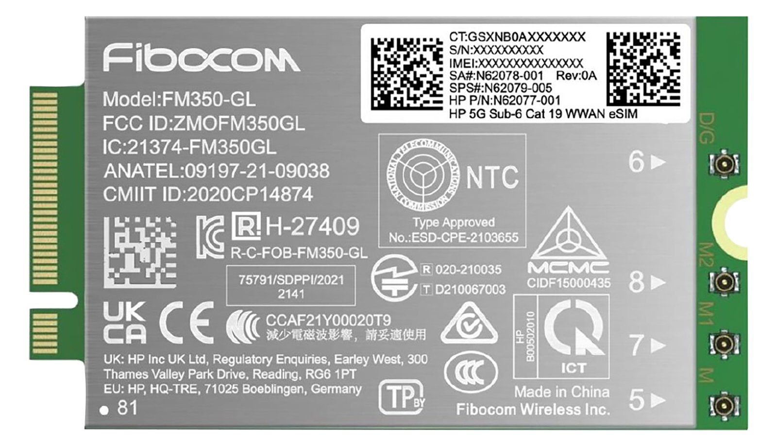 HP  Drahtloses Mobilfunkmodem - 5G - für Elite x360