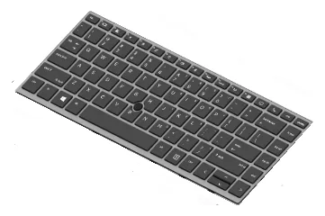 HP  Ersatztastatur Notebook - hinterleuchtet - TL: Deutsch, QWERTZ, Ansicht 2