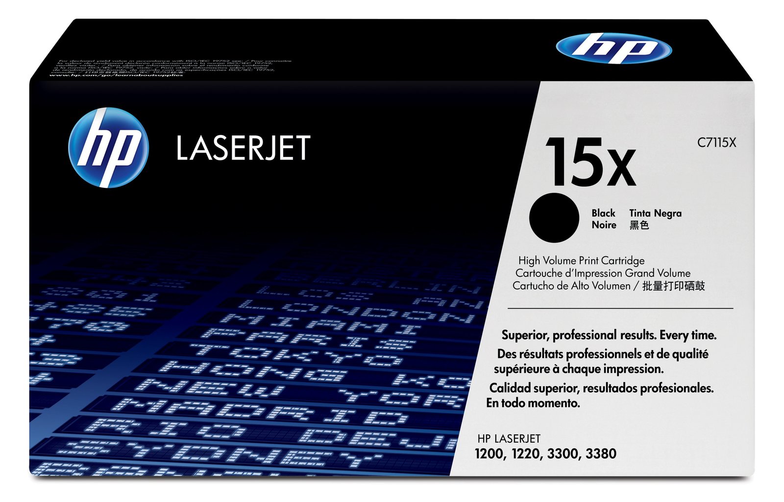 HP 15X - Hohe Ergiebigkeit - Schwarz - Original - LaserJet - Tonerpatrone (C7115X)