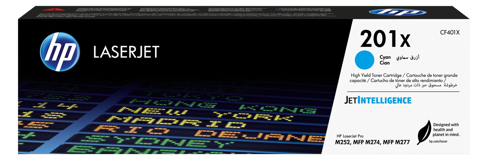 HP 201X - Hohe Ergiebigkeit - Cyan - Original - LaserJet - Tonerpatrone (CF401X)