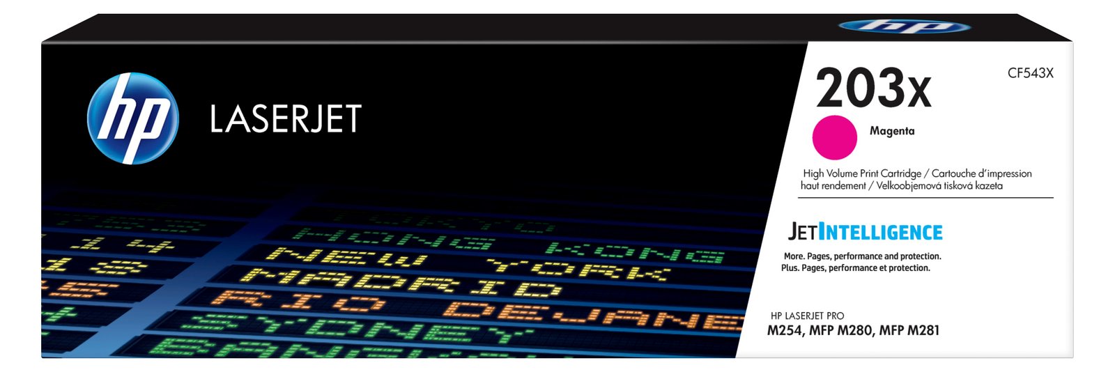 HP 203X - Hohe Ergiebigkeit - Magenta - Original - LaserJet - Tonerpatrone (CF543X)