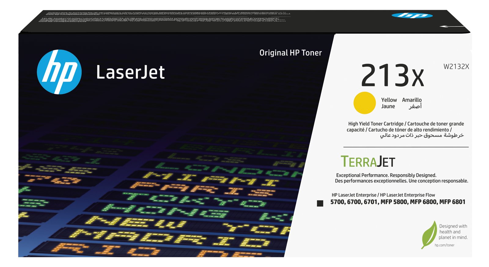 HP 213X - Hohe Ergiebigkeit - Gelb - original - LaserJet - Tonerpatrone (W2132X)