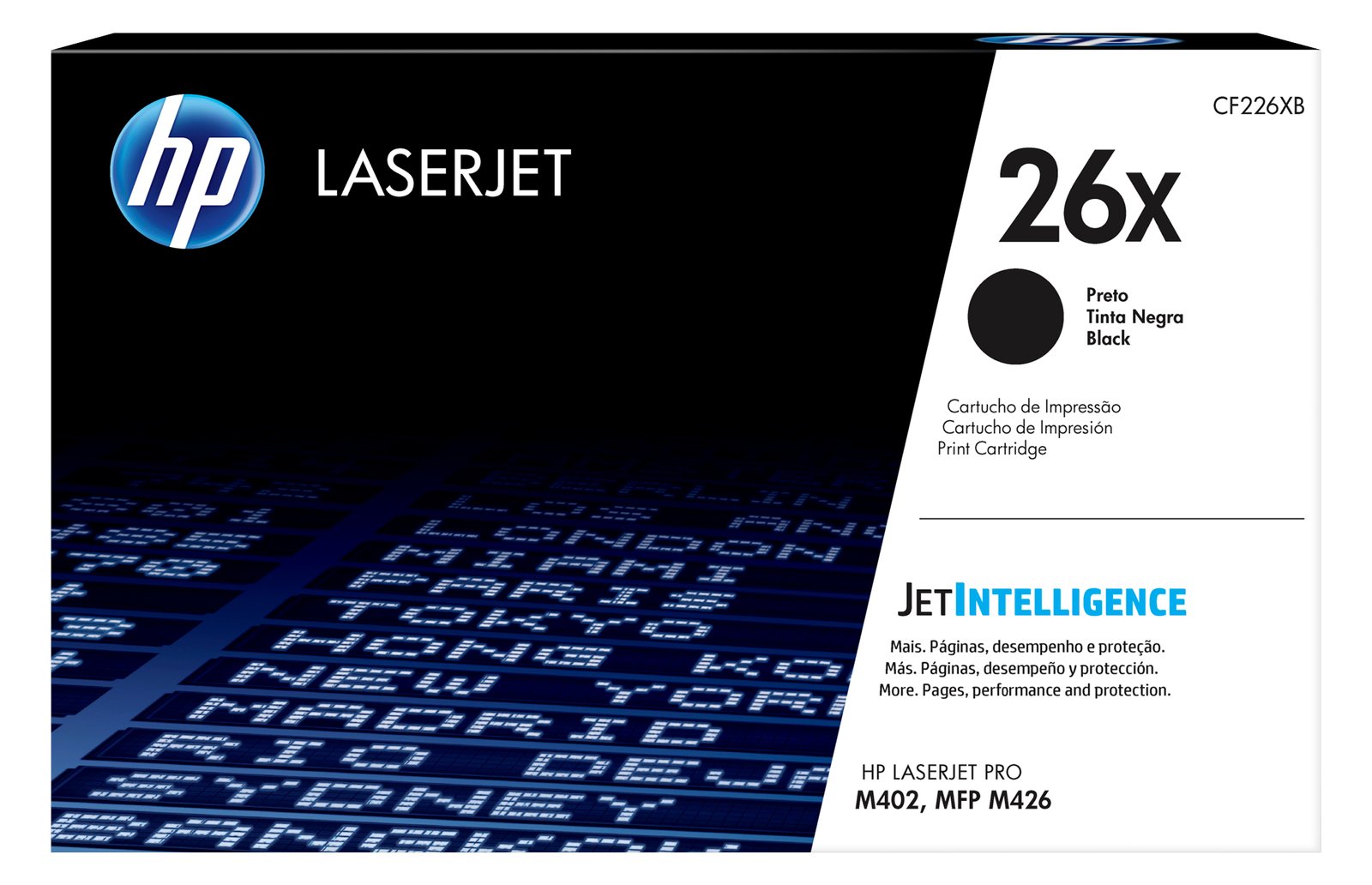HP 26X - Hohe Ergiebigkeit - Schwarz - Original - LaserJet - Tonerpatrone (CF226X)