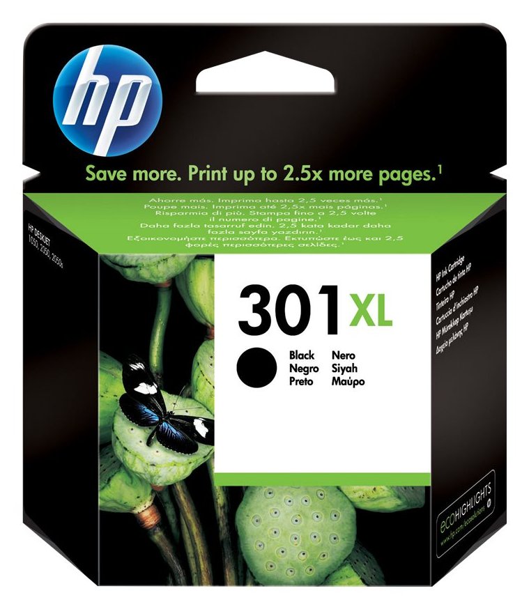 HP 301XL - 8 ml - Hohe Ergiebigkeit - Schwarz
