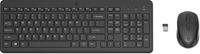 HP 330 Wireless-Maus und -Tastatur Set - Volle Größe (100%) - Schwarz - TL: UK, QWERTY von LumaTech