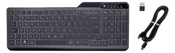 HP 400 - Tastatur - kompakte Größe, 2-Zonen-Layout, 12 programmierbare Tasten, Multi-Device - TL: US, QWERTY von LumaTech