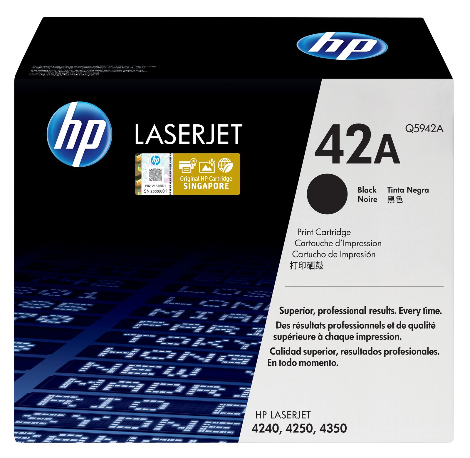 HP 42A - Schwarz - Original - LaserJet - Tonerpatrone (Q5942A)