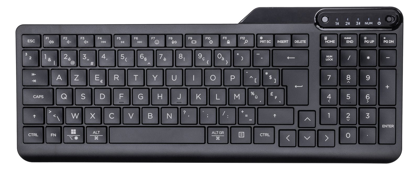HP 460 Multi-Device Bluetooth Keyboard, Jet Black, Bluetooth - TL: Belgisch, AZERTY