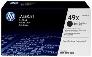 HP 49X - 2er-Pack - Hohe Ergiebigkeit - Schwarz - Original - LaserJet - Tonerpatrone (Q5949XD) von LumaTech