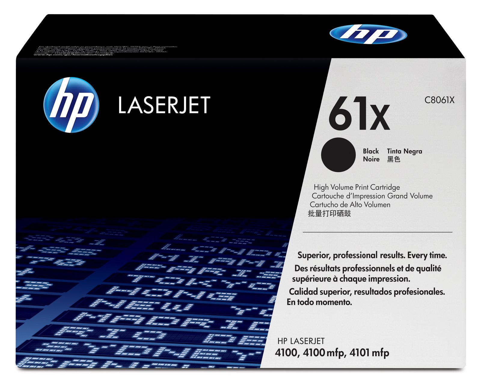 HP 61X - Hohe Ergiebigkeit - Schwarz - Original - LaserJet - Tonerpatrone (C8061X)