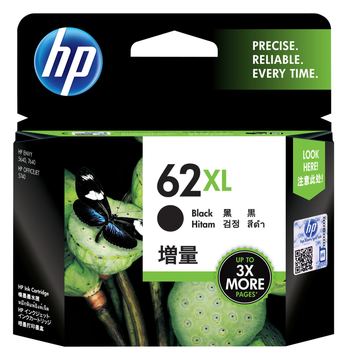 HP 62XL - Hohe Ergiebigkeit - Schwarz - Original von LumaTech
