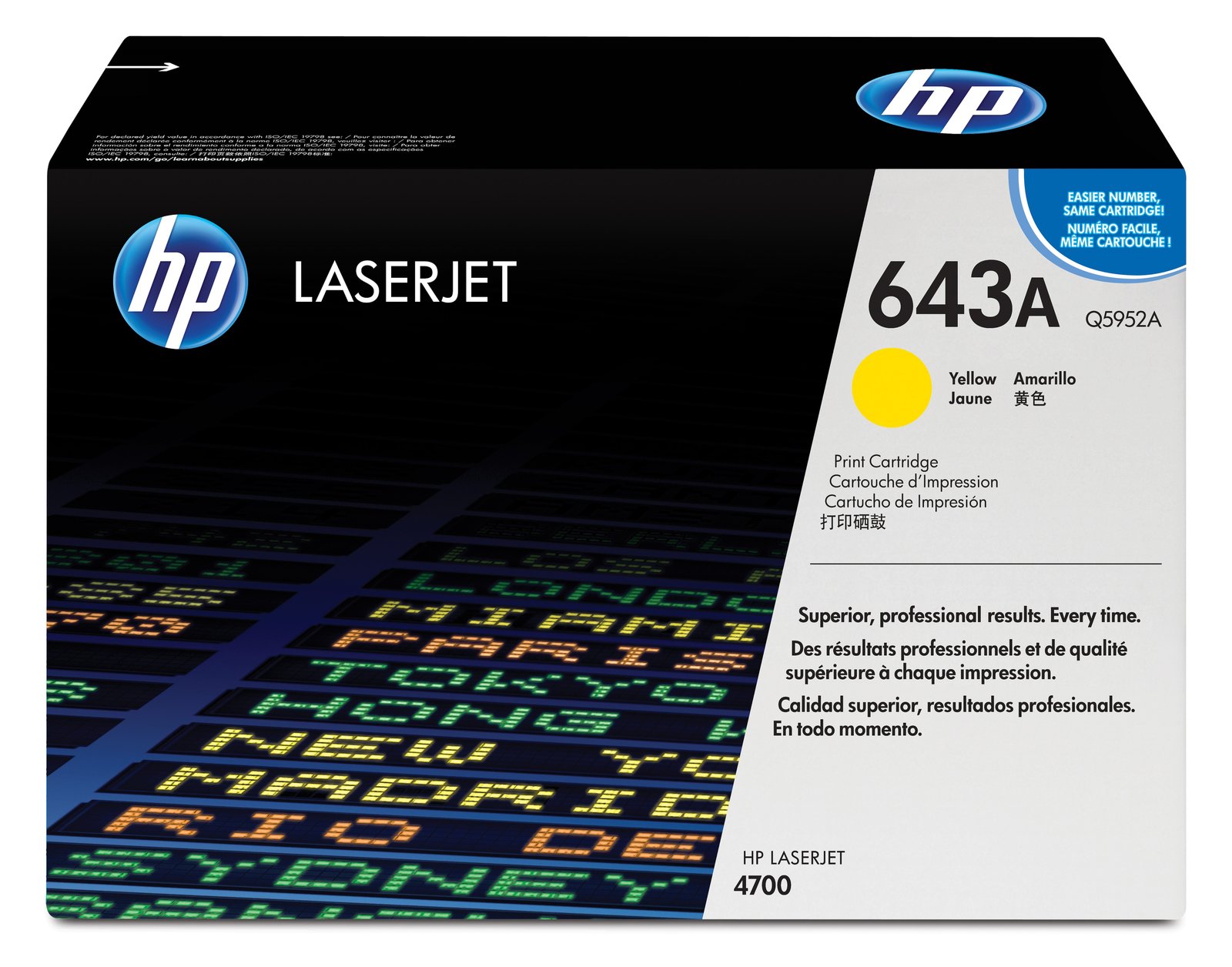 HP 643A - Gelb - Original - LaserJet - Tonerpatrone (Q5952A)