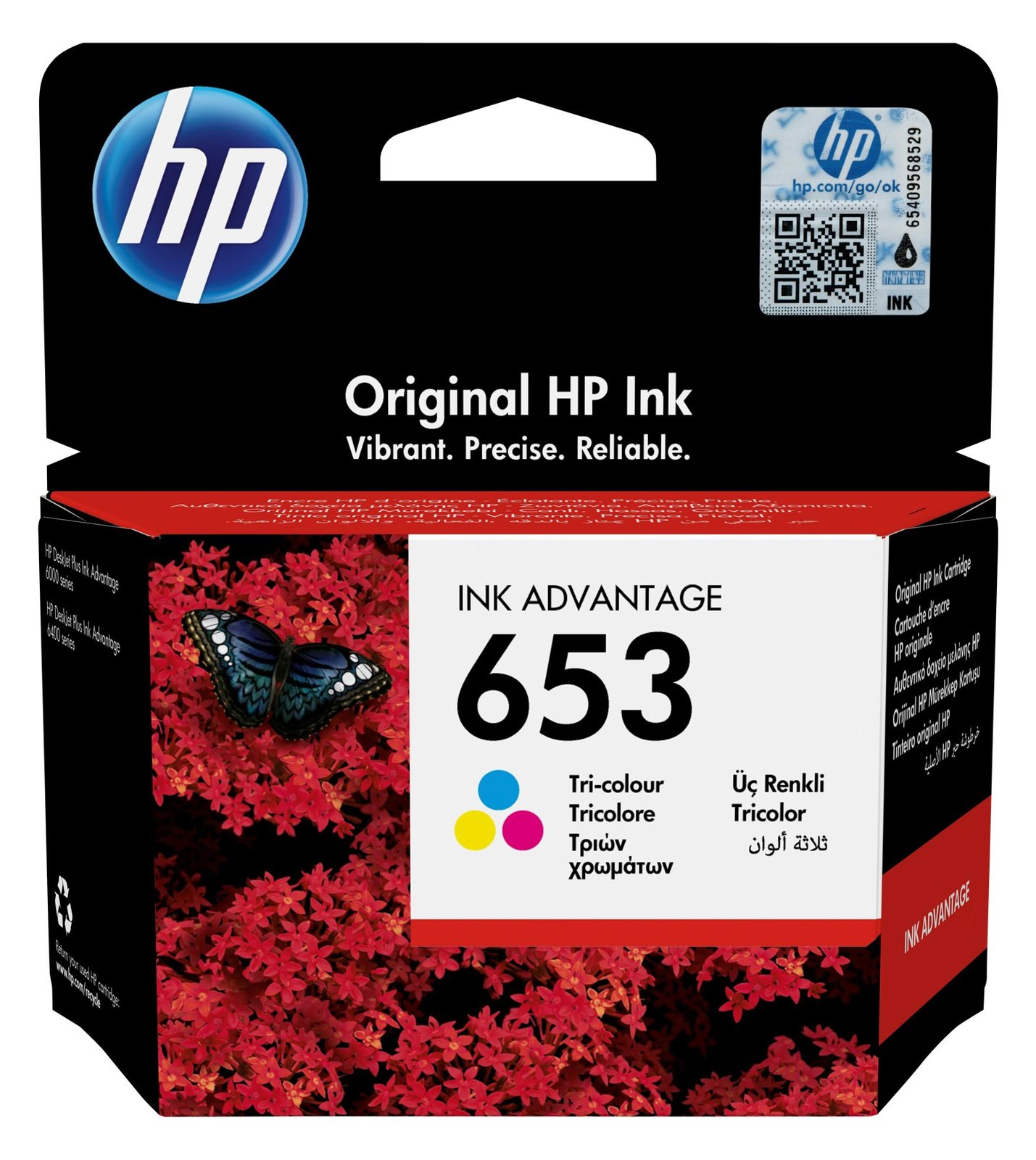 HP 653 - 5 ml - Farbe (Cyan, Magenta, Gelb) - original