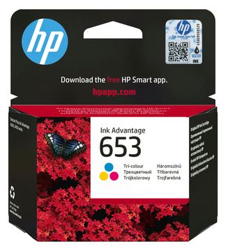 HP 653 - 5 ml - Farbe (Cyan, Magenta, Gelb) - original von LumaTech