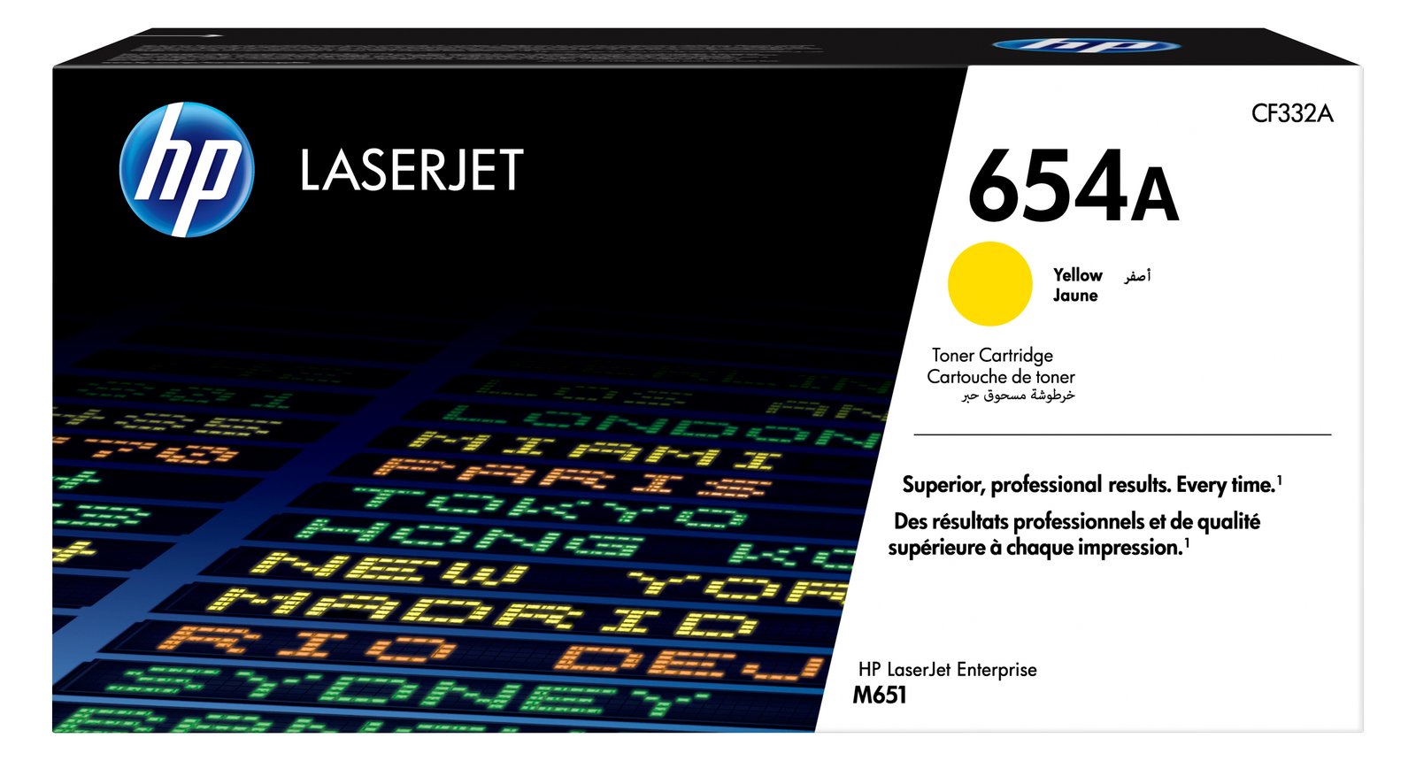 HP 654A - Gelb - Original - LaserJet - Tonerpatrone (CF332A)