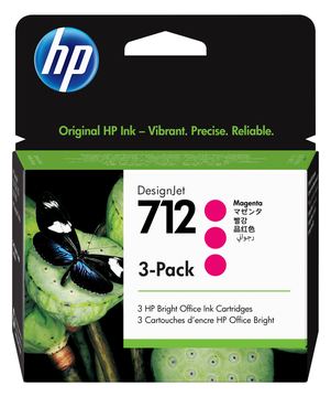 HP 712 - 3er-Pack - 29 ml - Magenta - Original von LumaTech