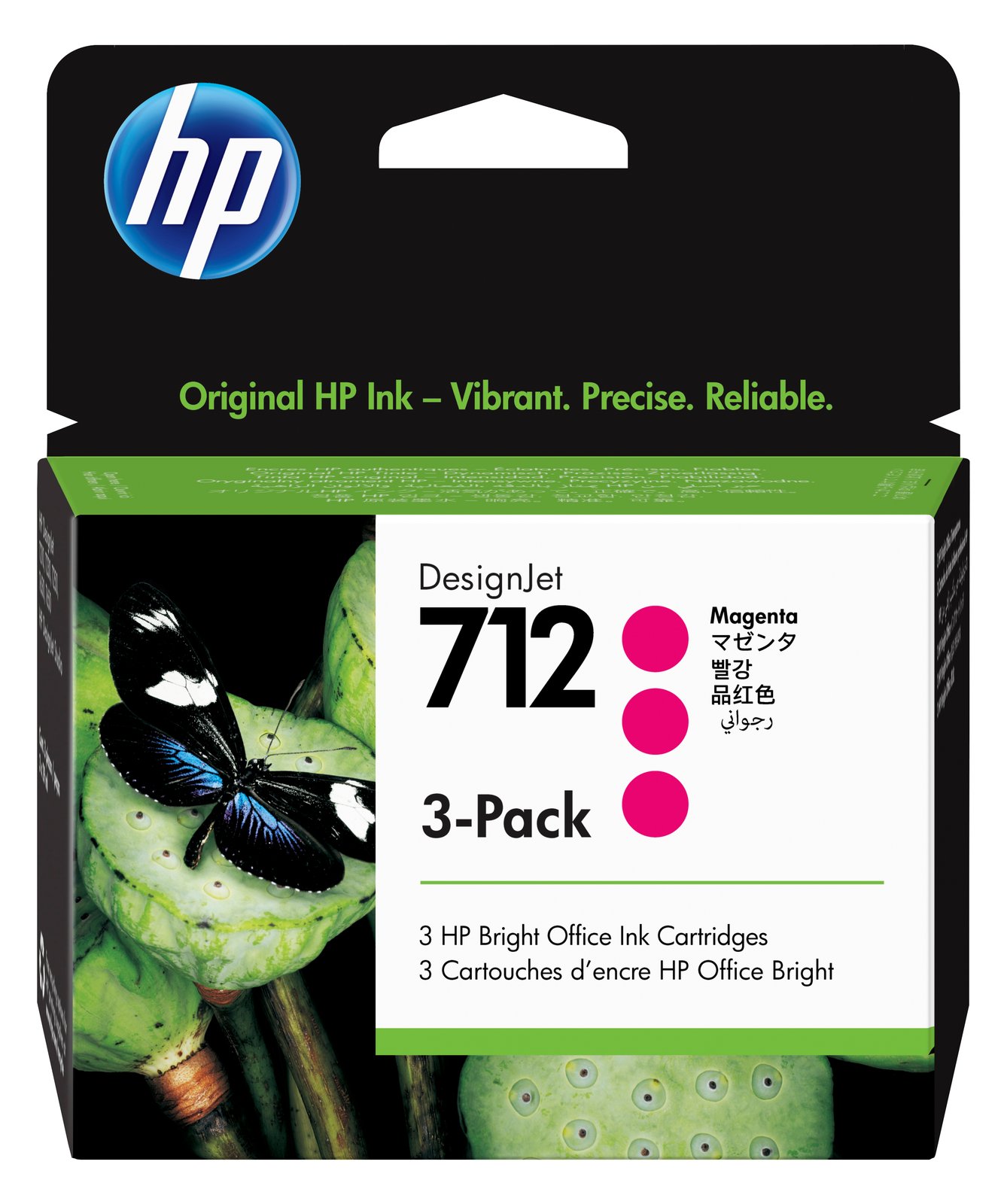 HP 712 - 3er-Pack - 29 ml - Magenta - Original