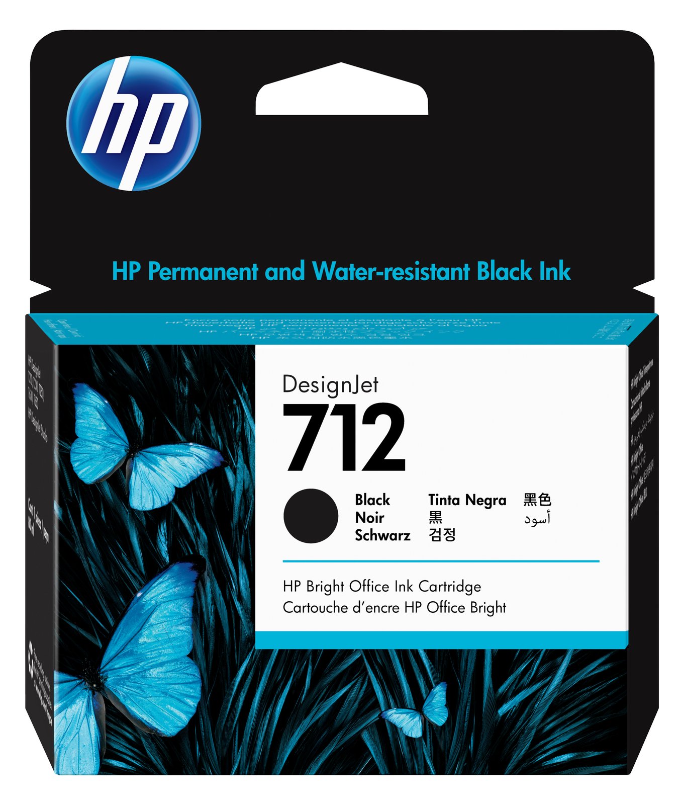 HP 712 - 80 ml - Schwarz - Original - DesignJet