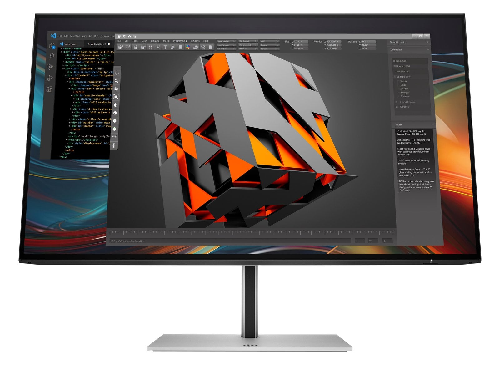 HP 724pf - Series 7 Pro - LED-Monitor - 60.5 cm (23.8)