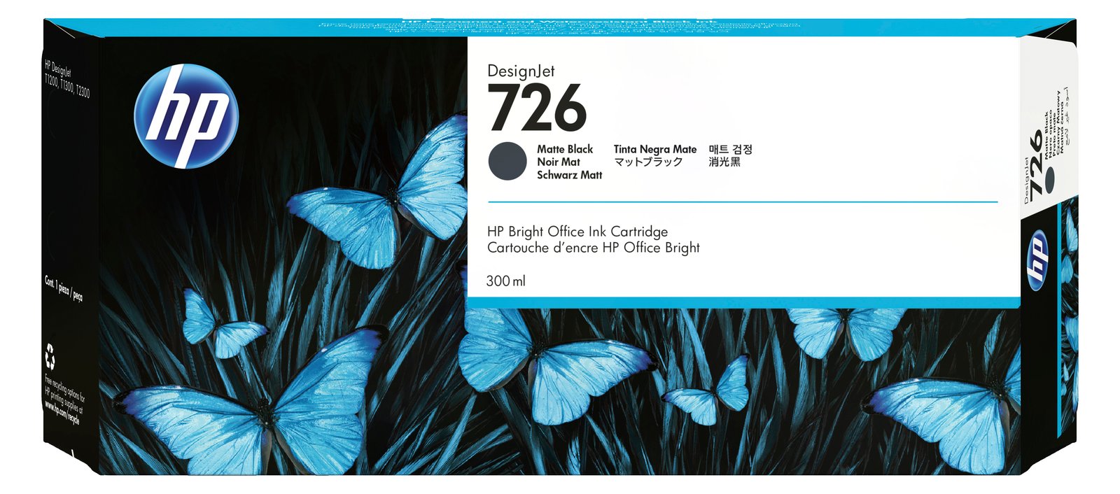 HP 726 - 300 ml - mattschwarz - Original - DesignJet