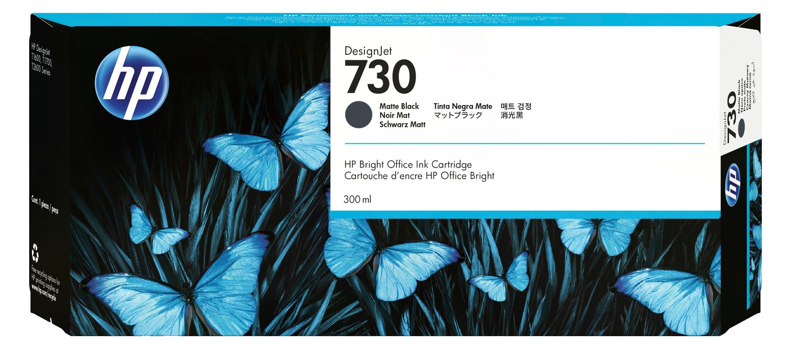 HP 730 - 300 ml - mit hoher Kapazität - mattschwarz