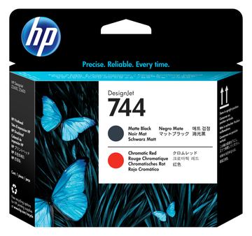 HP 744 - Schwarz, Chromatic Red - Druckkopf - für DesignJet HD Pro MFP von LumaTech