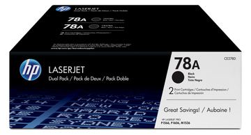 HP 78A - 2er-Pack - Schwarz - Original - LaserJet - Tonerpatrone (CE278AD) von LumaTech