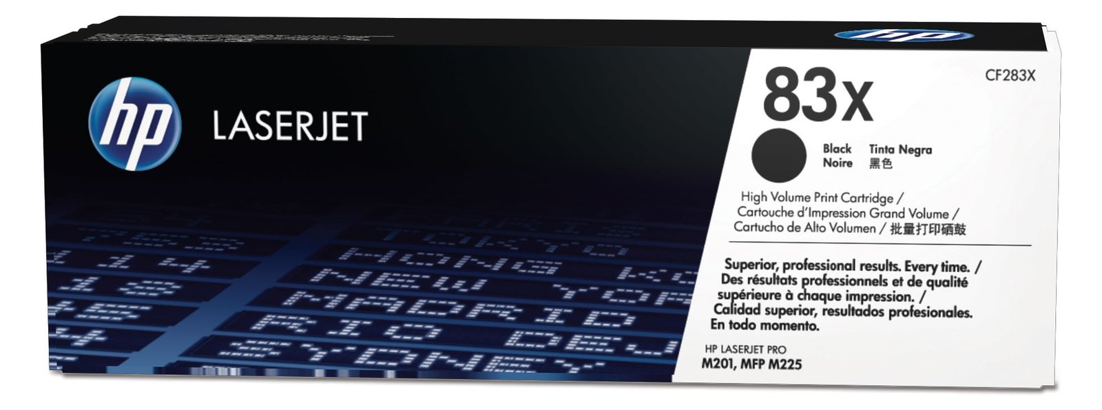HP 83X - Hohe Ergiebigkeit - Schwarz - Original - LaserJet - Tonerpatrone (CF283X)