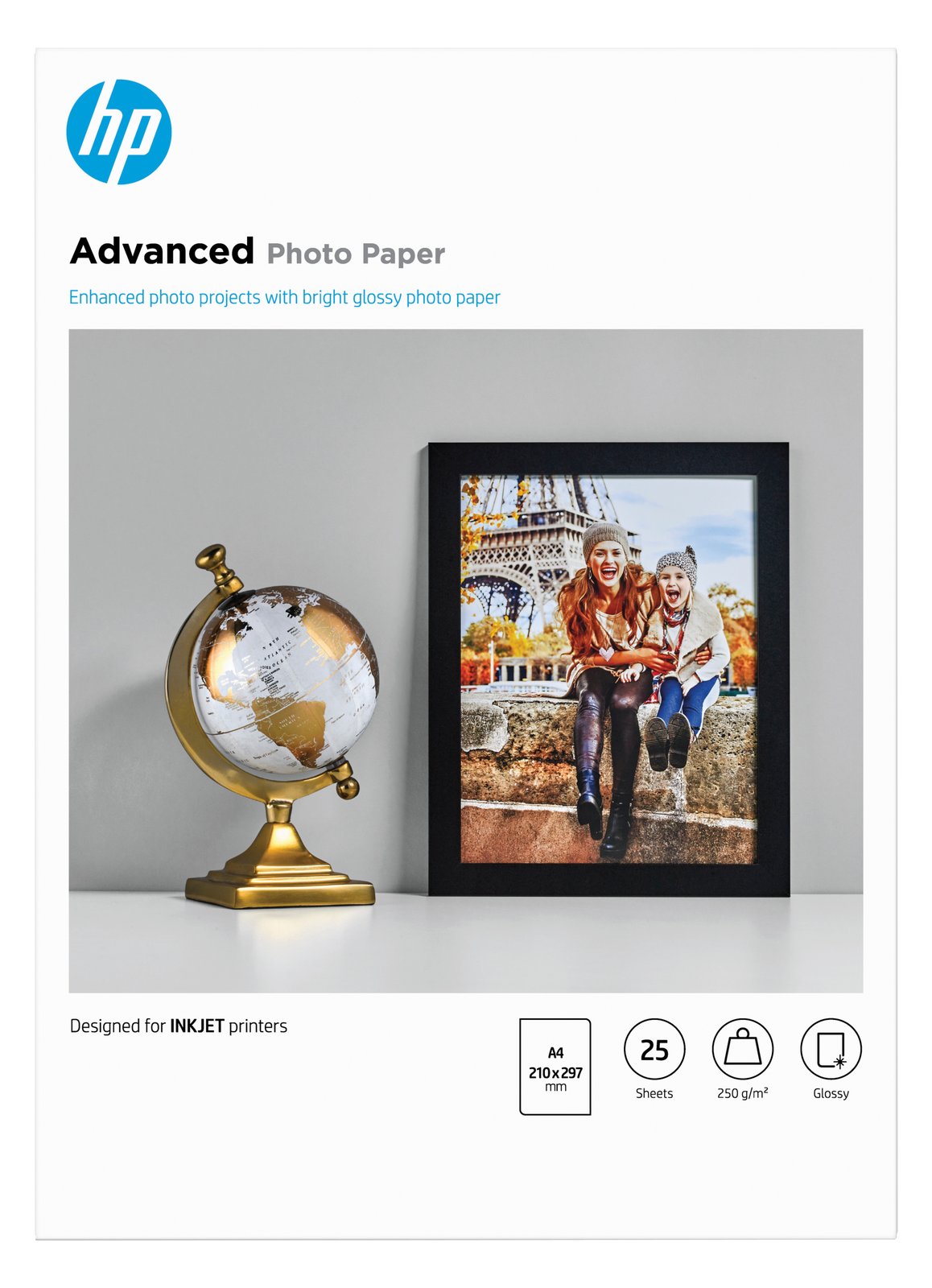 HP Advanced Glossy Photo Paper - Glänzend - A4 (210 x 297 mm)