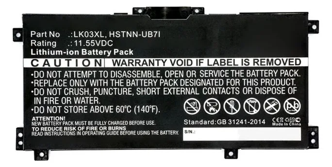 HP Battery 3 Cell 52Wh Li L08855-856 - Batterie - 4.550 mAh, Ansicht 2