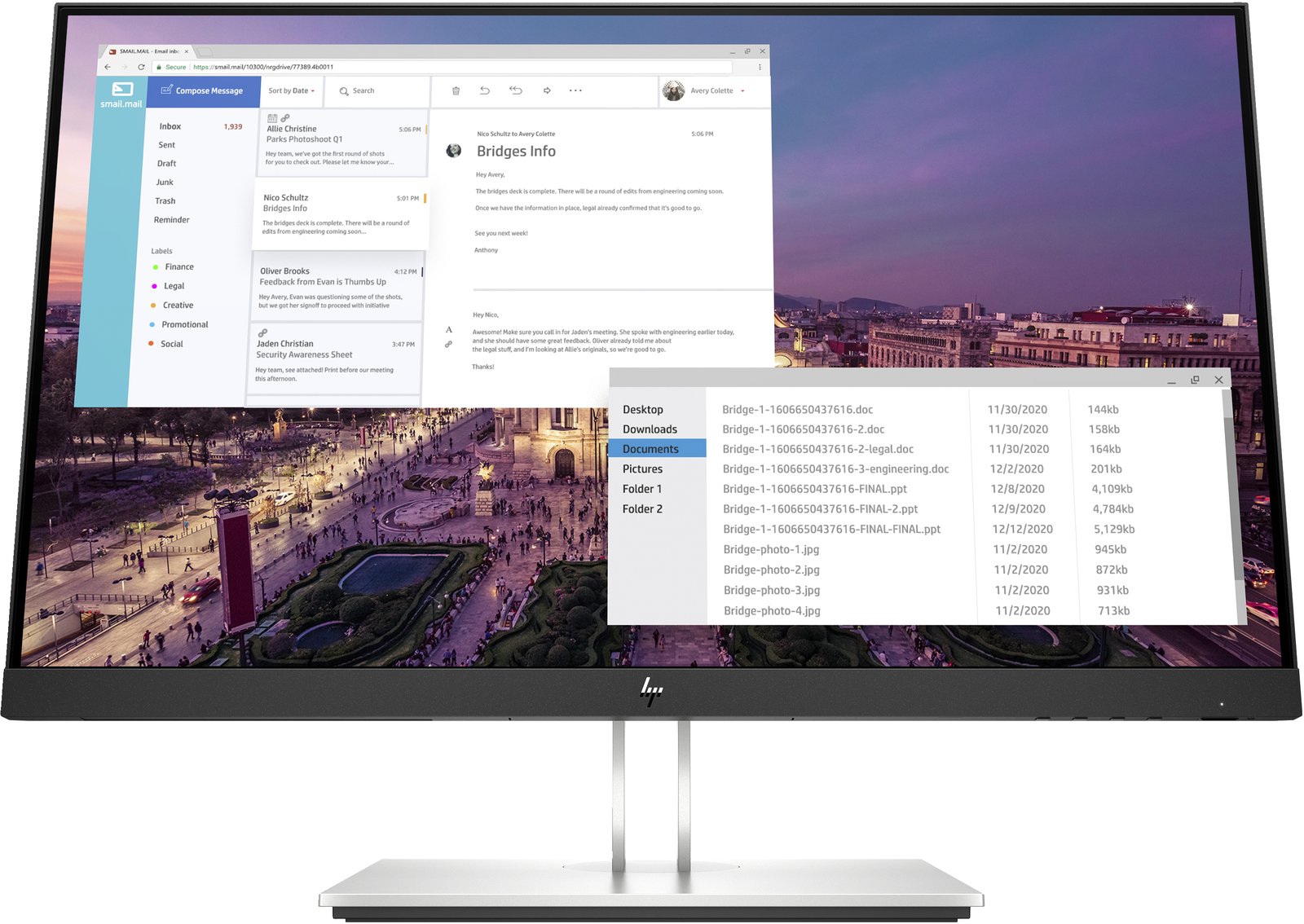 HP E23 G4 - E-Series - LED-Monitor - 58.4 cm (23)