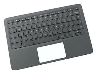 HP L92224-031 - Gehäuse-Unterteil+Tastatur - HP - ChromeBook 11A G6 - TL: UK, QWERTY