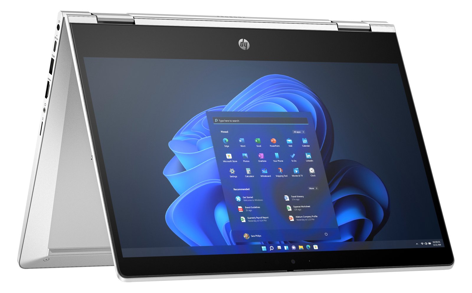 HP Pro x360 435 G10 Notebook - Wolf Pro Security - Flip-Design - AMD Ryzen 7 7730U - Win 11 Pro - TL: Deutsch, QWERTZ - 16 GB