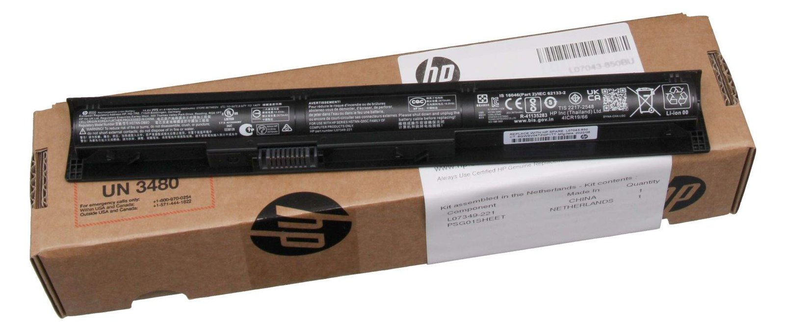 HP RI04044-CL Akku 41.6Wh Original - Akku - 2.800 mAh