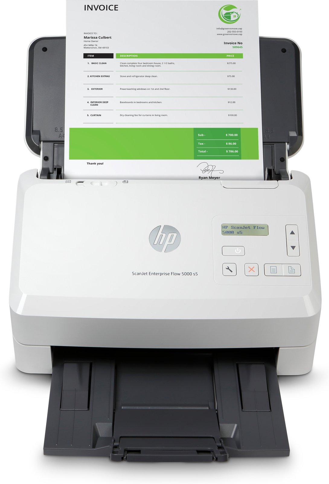 HP ScanJet Enterprise Flow 5000 s5 - Dokumentenscanner - CMOS / CIS - Duplex - 216 x 3100 mm - 600 dpi x 600 dpi