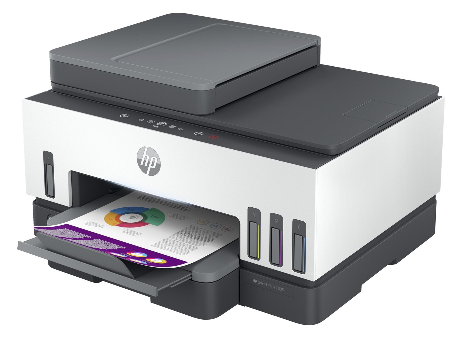 HP Smart Tank 7605 All-in-One - Multifunktionsdrucker - Farbe - Tintenstrahl - nachfüllbar - Letter A (216 x 279 mm)/