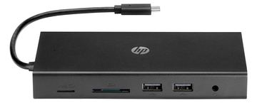 HP USB-C-Reisehub mit mehreren Anschlüssen - Kabelgebunden - USB 3.2 Gen 1 (3.1 Gen 1) Type-C - MicroSD (TransFlash) von LumaTech