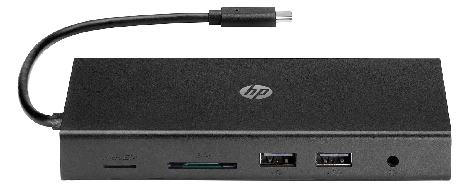 HP USB-C-Reisehub mit mehreren Anschlüssen - Kabelgebunden - USB 3.2 Gen 1 (3.1 Gen 1) Type-C - MicroSD (TransFlash)