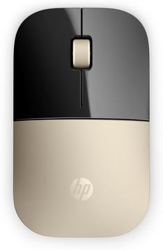 HP Z3700 - Maus - Blaue LED - kabellos - 2.4 GHz - kabelloser Empfänger (USB) - Gold von LumaTech