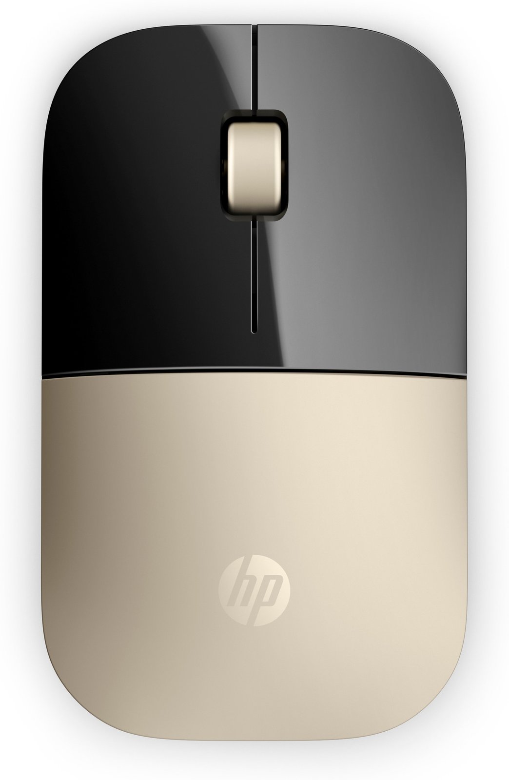 HP Z3700 - Maus - Blaue LED - kabellos - 2.4 GHz - kabelloser Empfänger (USB) - Gold