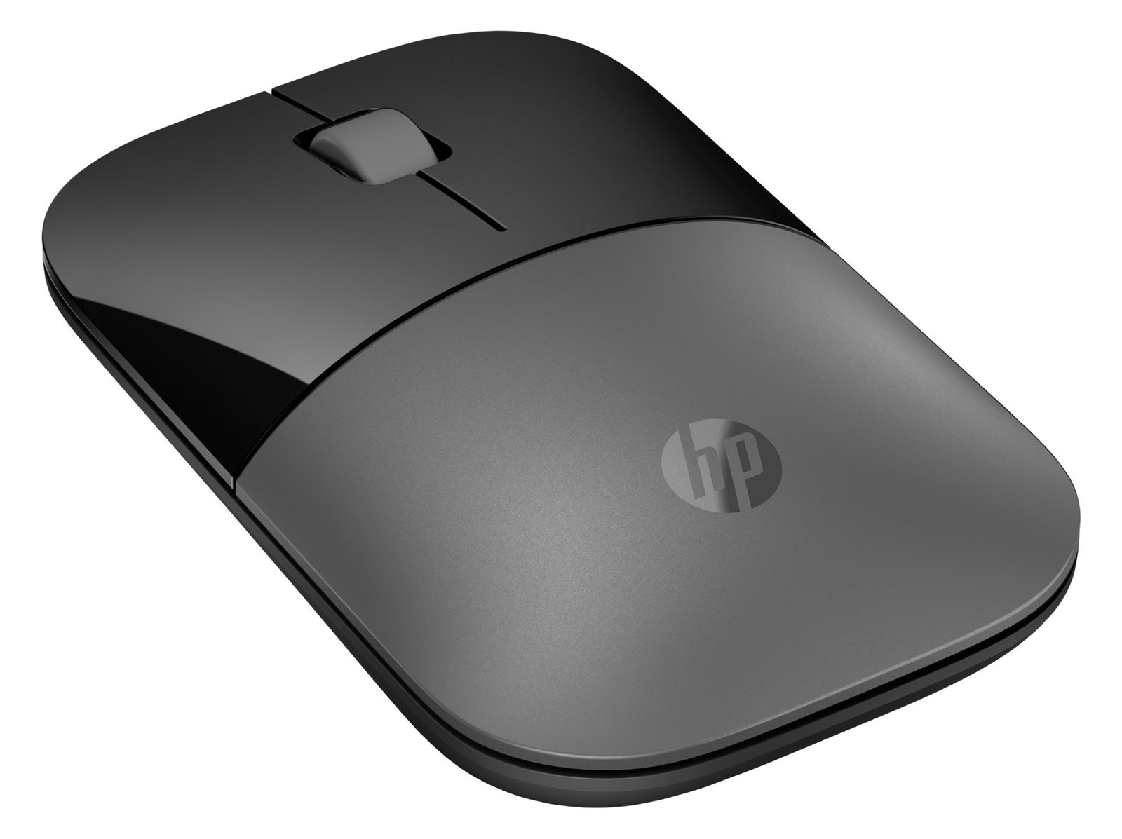 HP Z3700 - Maus - optisch - 3 Tasten - kabellos - Bluetooth 5.0, 2.4 GHz - kabelloser Empfänger (USB) - silber