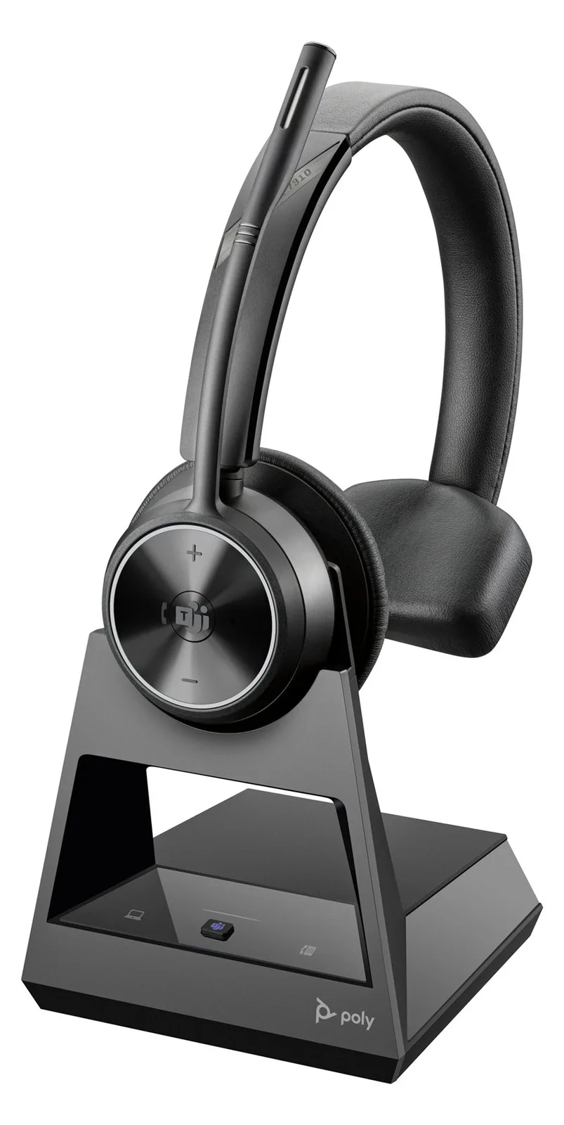 Poly HP Poly Savi 7310-M Office - Savi 7300 series Headset On-Ear DECT kabellos Schwarz, Ansicht 2