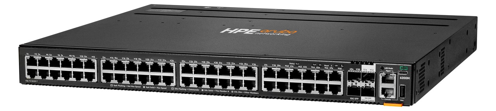 HPE Aruba 6200M 48G 4SFP+ Switch - Switch - Max. Stacking Distance 10 kms - L3 - managed - 48 x 10/100/1000