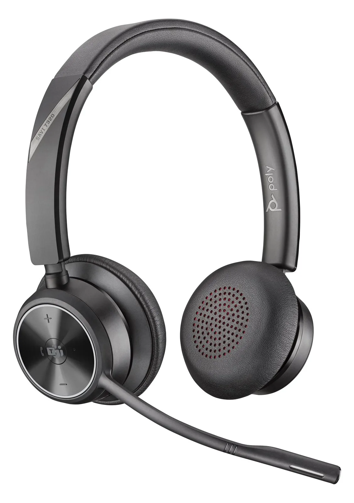 Poly HP Poly Savi 7320 Office - Savi 7300 series Headset On-Ear DECT kabellos Schwarz, Ansicht 2