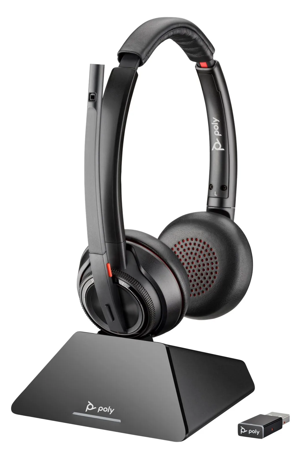 Poly HP Poly Savi 8220 - Savi 8200 series - Headset On-Ear DECT / Bluetooth kabellos - Kabelgebunden, Ansicht 2