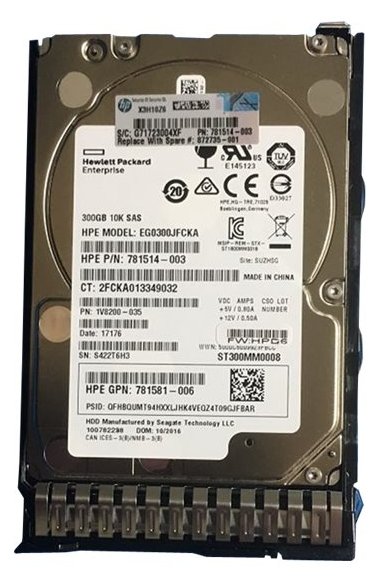 HPE Festplatte - 300 GB - 2.5 SFF (6.4 cm SFF)