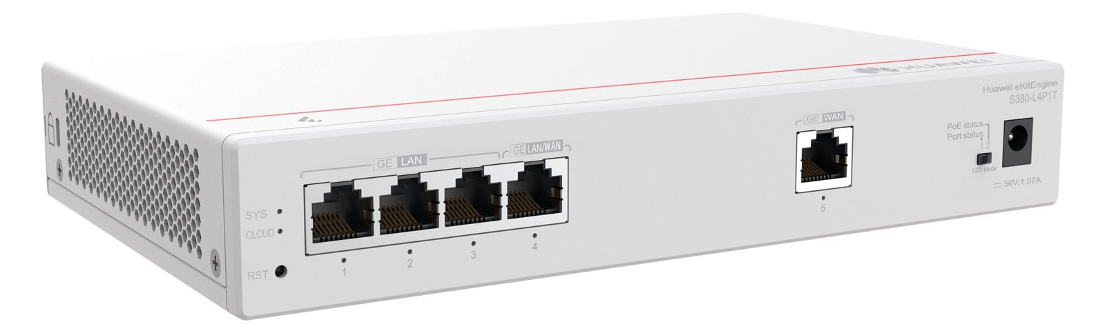 Huawei eKitEngine S380-L4P1T - Switch - managed - 1 x 10/100/1000 (PoE+)
