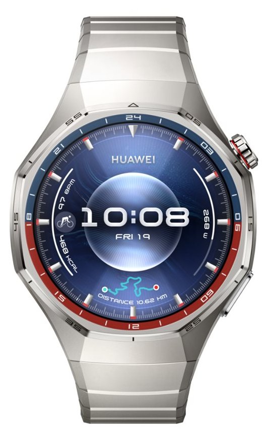 Huawei Watch GT 6 Pro - 46 mm - intelligente Uhr mit Riemen - Titan - Silber - Handgelenk: 140-210 mm - Anzeige 1.47