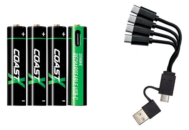 Hückmann COAST ZITHION-X - Batterie 4 x AAA - Li-Ion - 750 mAh